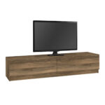 Έπιπλο τηλεόρασης Ahenk Megapap χρώμα καρυδί 160x31,3x32,9εκ. - Image 2