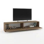 Έπιπλο τηλεόρασης Ahenk Megapap χρώμα καρυδί 160x31,3x32,9εκ. - Image 3