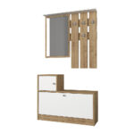 Έπιπλο εισόδου Galina Megapap χρώμα sapphire oak - λευκό 91,8x27x70εκ. - Image 4