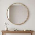 Καθρέπτης τοίχου Glob Μegapap χρώμα sapphire oak 59x2x59εκ.