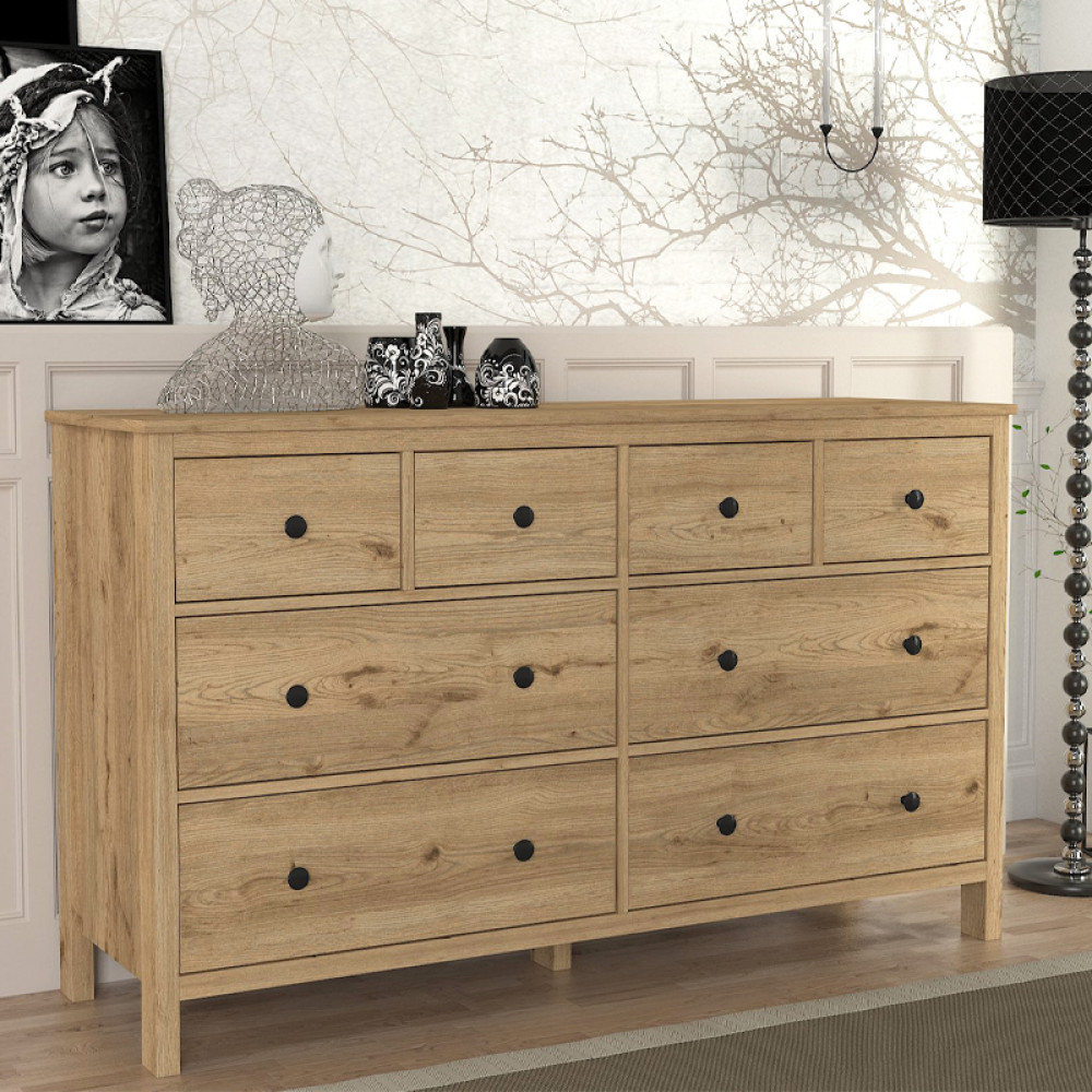 GP042-02233-0 Συρταριέρα - Μπουφές Sabina Megapap χρώμα sepet oak 160x50x96εκ. - Image 1