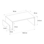 Τραπεζάκι σαλονιού Regnar Megapap χρώμα λευκό 100,6x55x31,8εκ. - Image 6