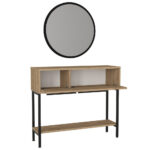 Κονσόλα με καθρέπτη Suzy Megapap χρώμα sepet oak 90x29,6x76εκ. - Image 6