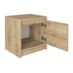 Κομοδίνο Conve Megapap χρώμα sapphire oak 40x35x45εκ. - Image 5