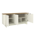 Μπουφές Bohema Megapap χρώμα ivory - sepet oak 180x47x76,6εκ. - Image 5