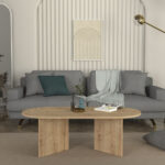 Τραπεζάκι σαλονιού Cortado Megapap χρώμα sapphire oak 120x60x39,6εκ. - Image 2