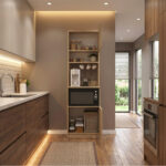 Έπιπλο κουζίνας Tuco 1 Megapap χρώμα sapphire oak 53,8x40x180εκ. - Image 5