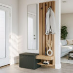 Έπιπλο εισόδου Dumont Megapap χρώμα ανθρακί - sepet oak 104,8x35x198εκ. - Image 2