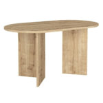 Τραπέζι Cortado Megapap χρώμα sapphire oak 138x80x75εκ. - Image 4