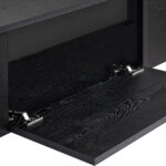 Έπιπλο τηλεόρασης Luxe Megapap χρώμα black wood 180x30x50εκ. - Image 4