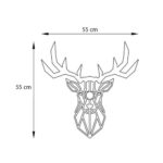Απλίκα τοίχου Deer Megapap E27 MDF χρώμα μαύρο 55x12x55εκ. - Image 4