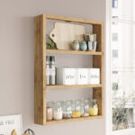 Ραφιέρα τοίχου Prena Megapap χρώμα atlantic pine 43,2x9x60εκ.