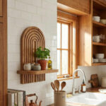 Ραφιέρα τοίχου Artwill Megapap Mdf χρώμα oak 26x13x35εκ. - Image 2