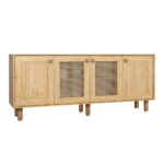Μπουφές Bohemian Megapap χρώμα φυσικό οξιάς 180x40x75εκ. - Image 2
