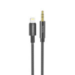 Καλώδιο σύνδεσης Ήχου Hoco UPA19 Braided Lightning Αρσενικό σε 3.5mm Αρσενικό Μαύρο 1m