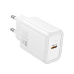 Φορτιστής Ταξιδίου Hoco N60 Gentle GaN με 1 Εξόδο Φόρτισης USB-C PD20W 5V 3.0A  Λευκός