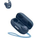 Bluetooth Hands Free JBL Reflect Aero In-ear με Hybrid ANC 16 ώρες Λειτουργία ΒΤ 5.2 IP68 και Θήκη Φόρτισης Μπλε