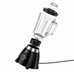 Μπλέντερ Hoco. HE33 Retro 1.5lt 500W με Λεπίδες απο Ανοξείδωτο Ατσάλι Γυάλινη Κανάτα 2 Ταχύτητες + Pulse Μαύρο - Image 4