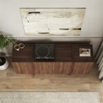 Μπουφές Dorma Megapap χρώμα καρυδί milano 180x45x80,2εκ. - Image 3