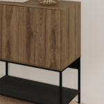 Μπουφές Amira Megapap χρώμα καρυδί Ud - black wood 80x40x90εκ. - Image 3