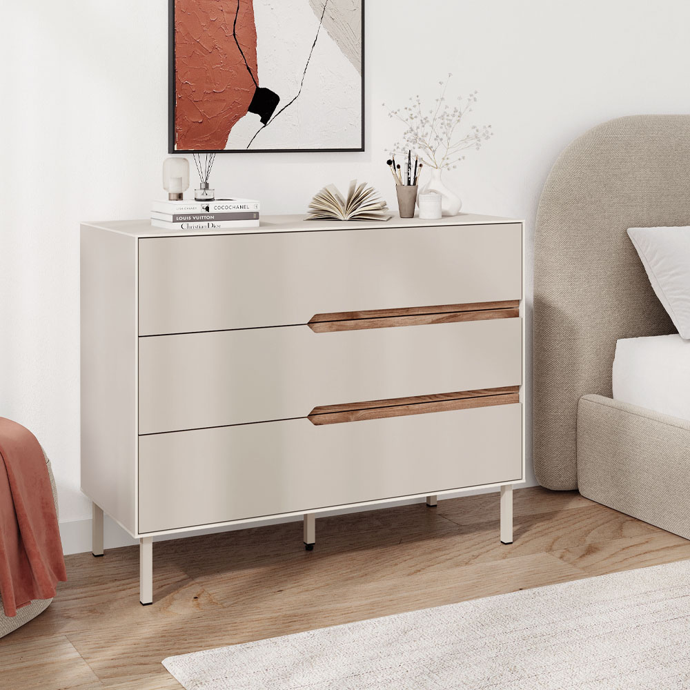GP037-03221-0 Συρταριέρα Arch Megapap χρώμα sandstone 98x40x78,5εκ. - Image 1