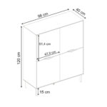 Μπουφές Marquise Megapap χρώμα sandstone 98x40x120εκ. - Image 6