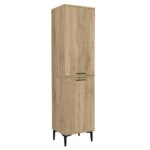 Ντουλάπι με καλάθι απλύτων Singa Megapap χρώμα sepet oak 45x40x180εκ. - Image 3