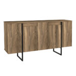 Μπουφές Orontes Megapap χρώμα καρυδί 160x35,2x80εκ. - Image 6