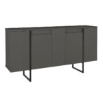 Μπουφές Orontes Megapap χρώμα ανθρακί 160x35,2x80εκ. - Image 6